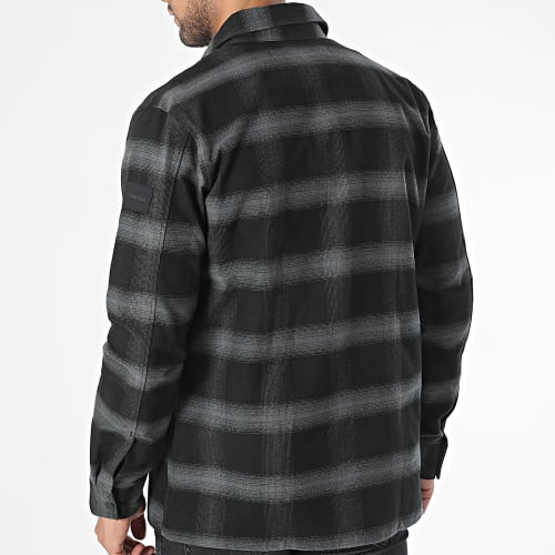 Surchemise Twill Fleece Check 1619 Noir Gris