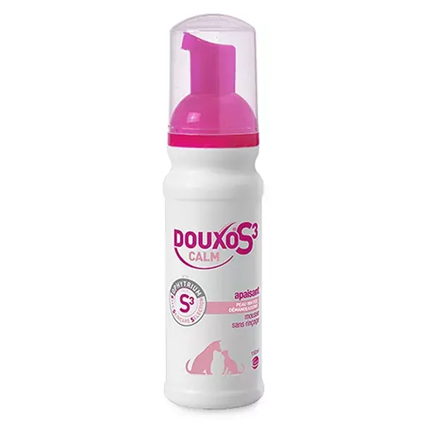 Mousse calmante para coceira DOUXO S3 CALM para cães e gatos 150ml