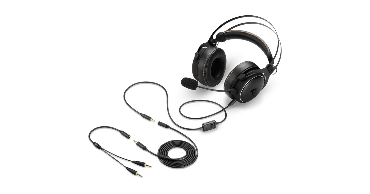 SharkoonSKILLER SGH50 over-ear gaming headset  (Zwart, Pc, PlayStation 4, PlayStation 5, Xbox Series S|X)