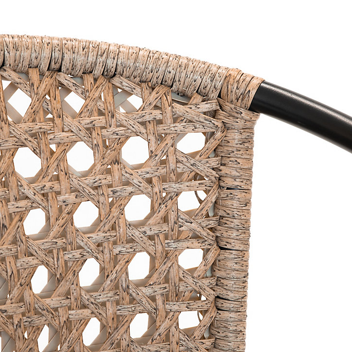 Fauteuil résine imitation rotin Cocos