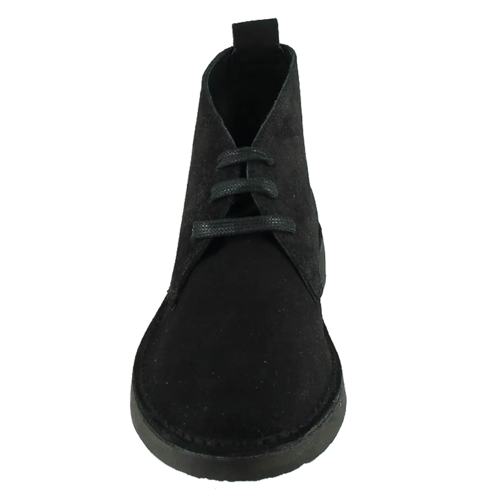 MAXIME - Boots à lacets en cuir velours | Noir