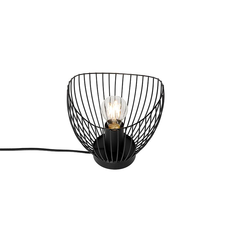 Moderne tafellamp zwart 20 cm - Pua