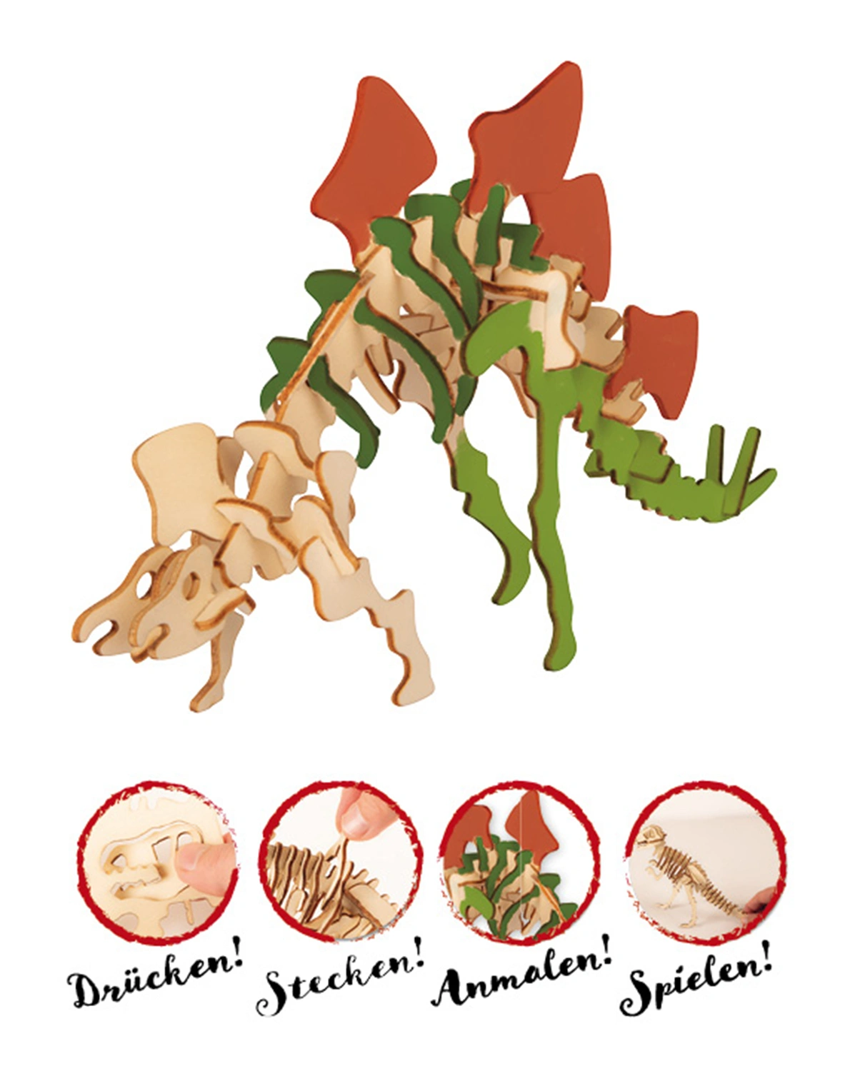 3D Holz-Puzzle TAPIRELLA DINOSAURIER
