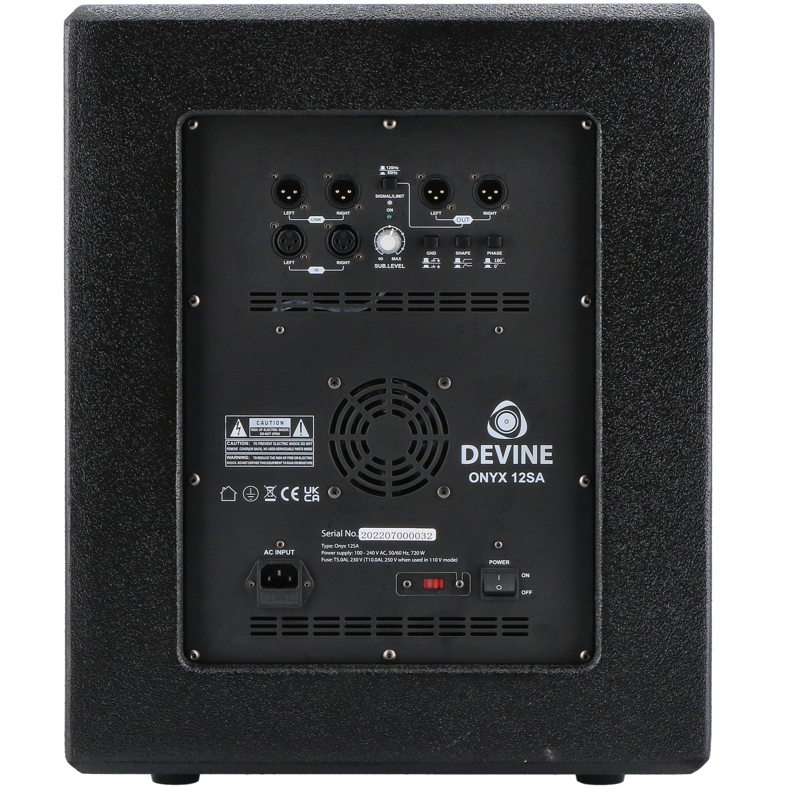 Devine Onyx 12SA 12 inch actieve subwoofer