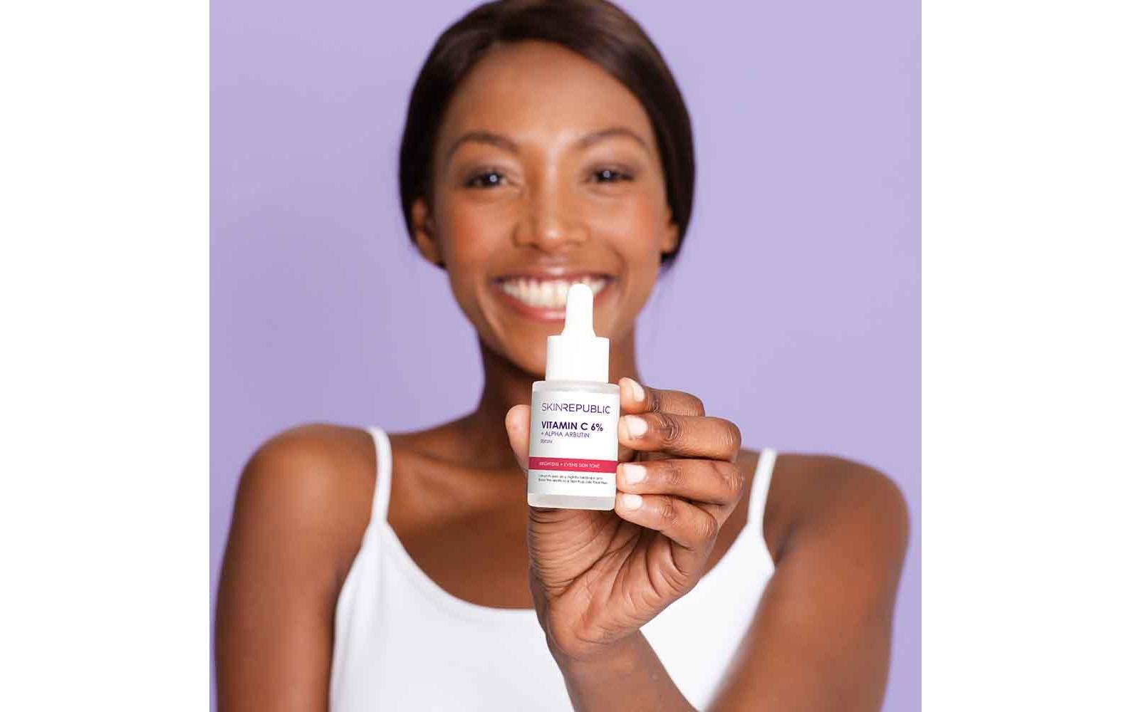 Gesichtsserum Vitamin C 6% 30 mlHautaufhellendes Serum zur Ausgleichung von Hyperpigmentierung