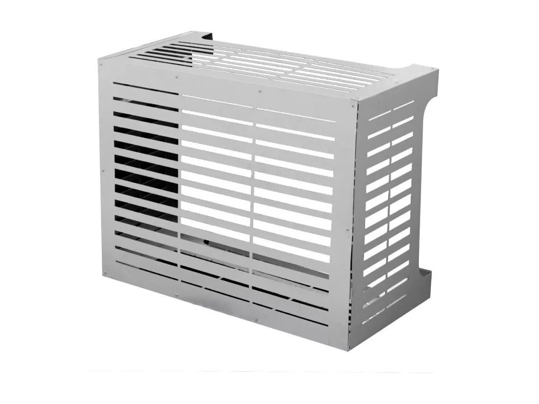 Copricondizionatore en aluminium blanc L86 x P44 x H68 cm - Résistant pour l'extérieur