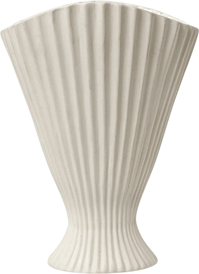 ferm LIVING Fountain Vase - Off-White Off-white