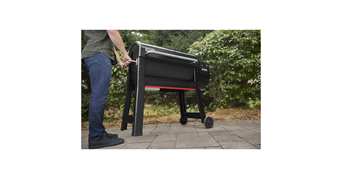 WeberSmoque XL houtpellet rookoven smoker  (Zwart, 2 temperatuursensoren, app-bediening)