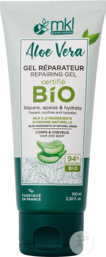 MKL Green Nature Gel Réparateur Aloe Vera Bio Corps Et Cheveux 100ml