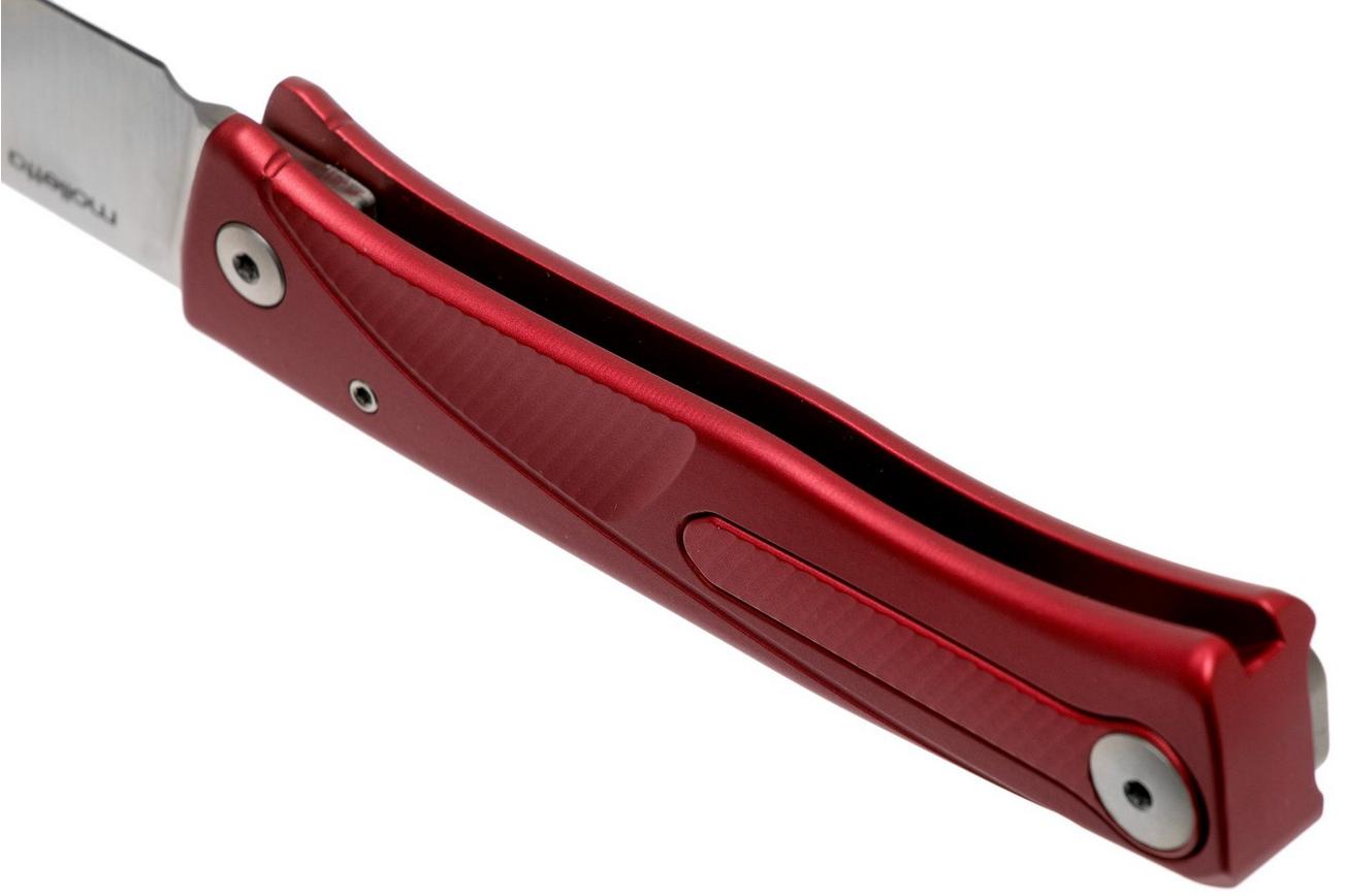 LionSteel Thrill red aluminum integral slipjoint zakmes