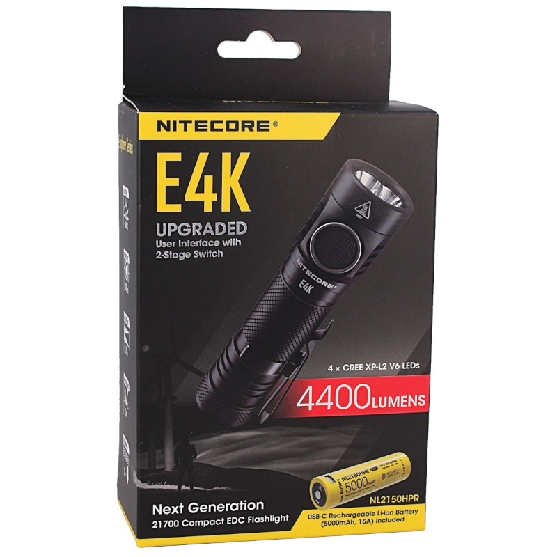 NiteCore E4K zaklamp