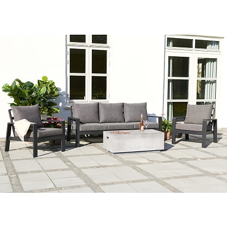 Palamos loungestol - Aluminium/Polyester - Grå
