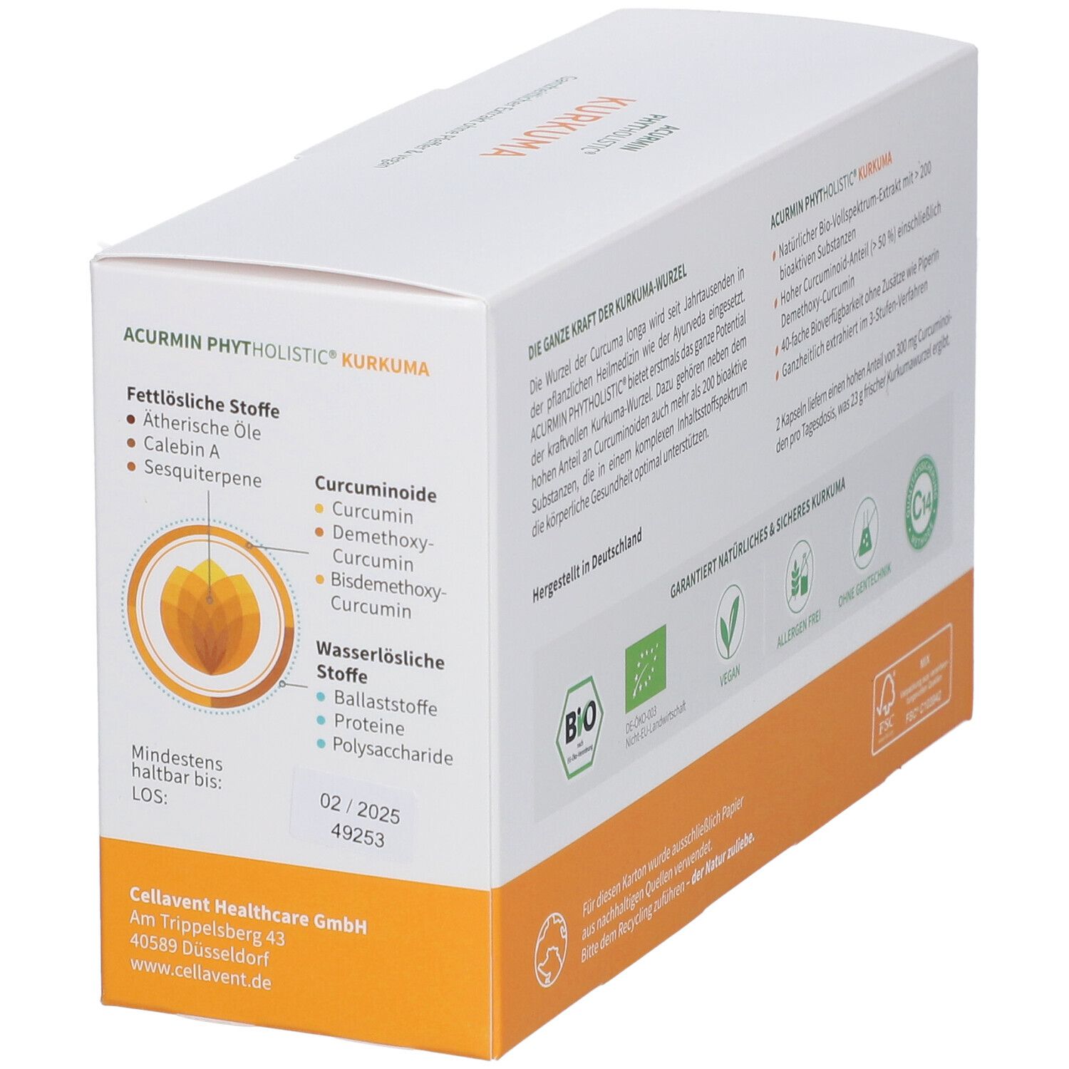 Acurmin Phytholistic BIO Kurkuma Kapseln