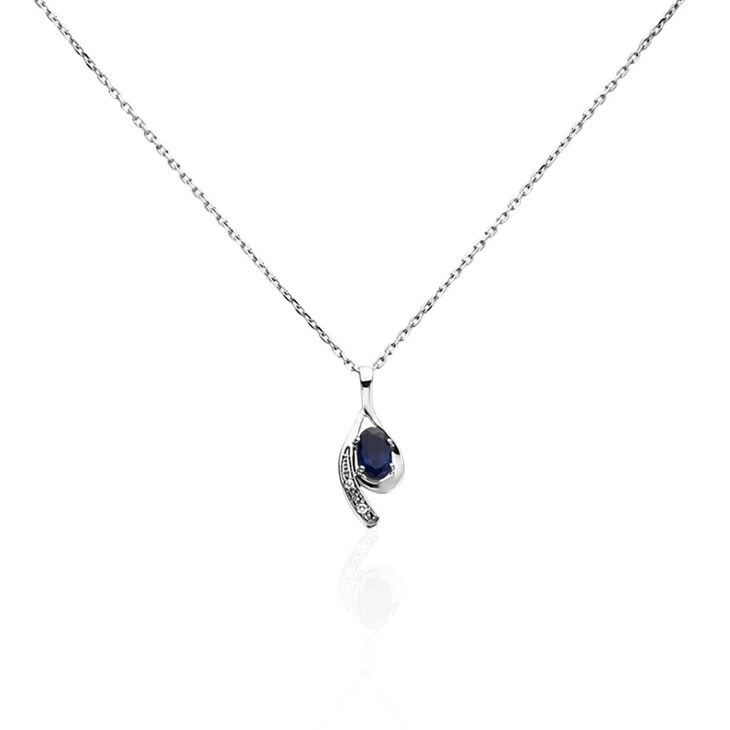Collier Emotion Or Blanc Saphir Diamant
