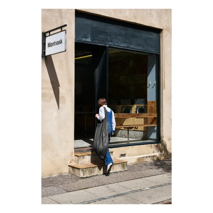 The Organic Company Panier de rangement en coton bio | Gris foncé