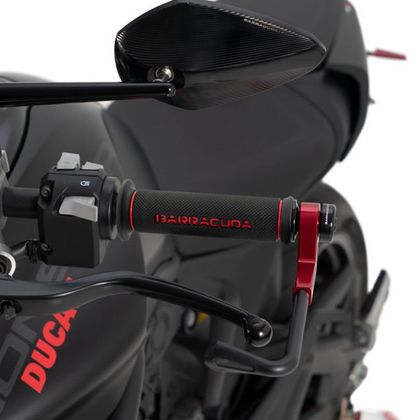 Poignées de guidon Barracuda BASIC RACING Universel - Rouge