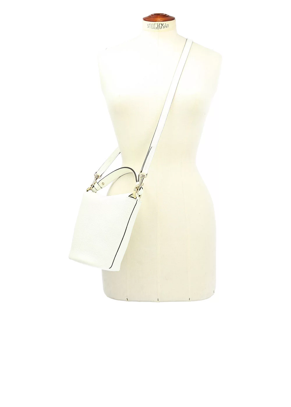 PETIT SEAU MARGOT CUIR BLANC