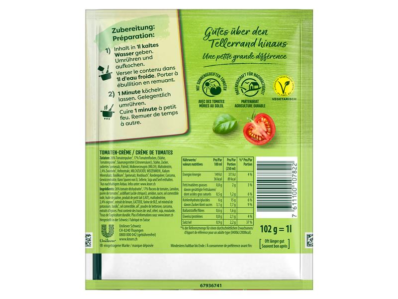 Knorr Tomaten Suppe 102 g Fertigmischung für Tomatensuppe