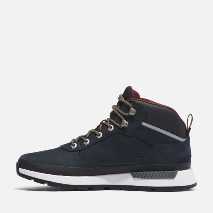 Bota de caminhada Field Trekker masculina na cor azul marinho.