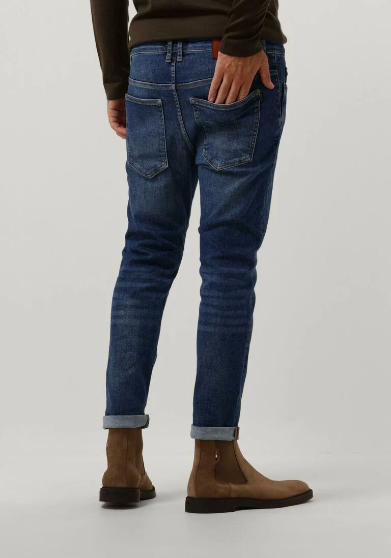 DRYKORN donkerblauwe drykorn slim fit jeans west 260135