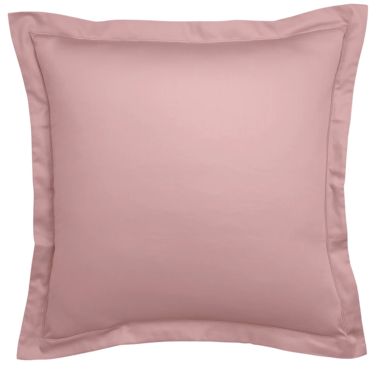 Taie d'oreiller Partition Satin de coton Coloris Rose