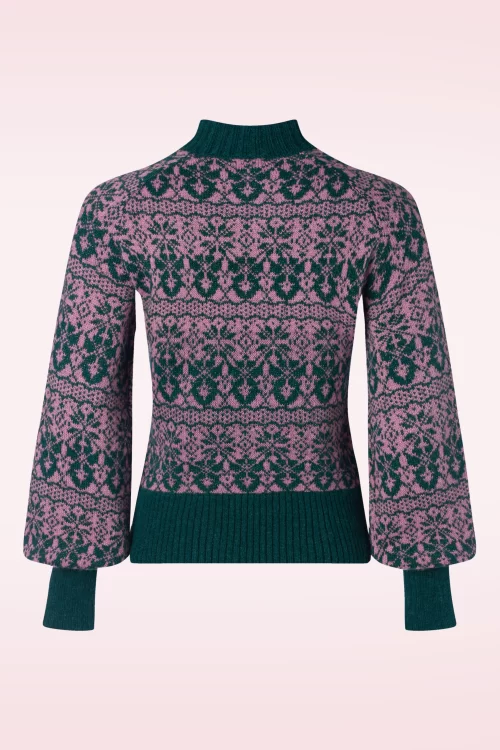 King Louie Jeanie Duchess top in pine groen