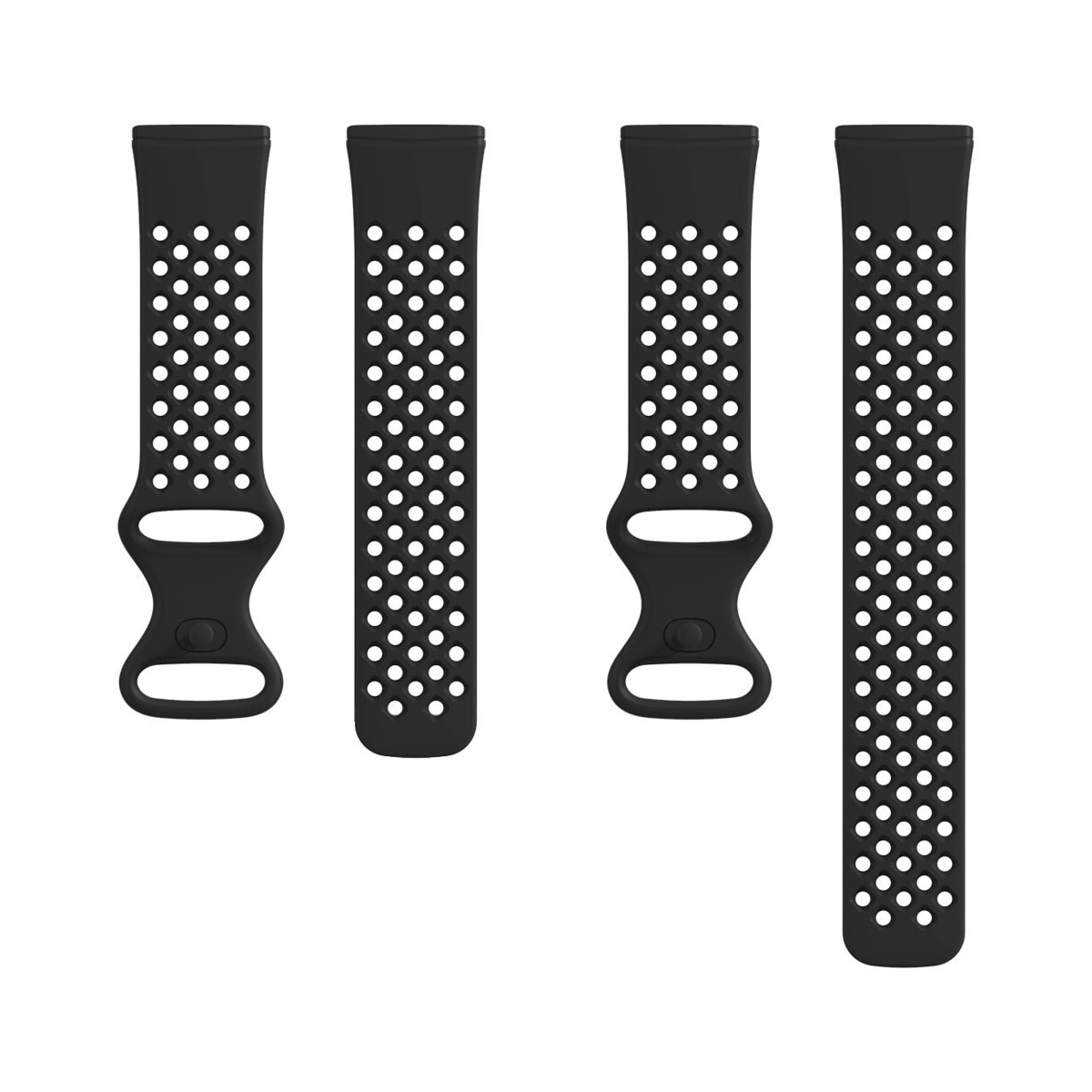 Silikonklokkerem for Fitbit Versa 3 / Fitbit Sense Sort