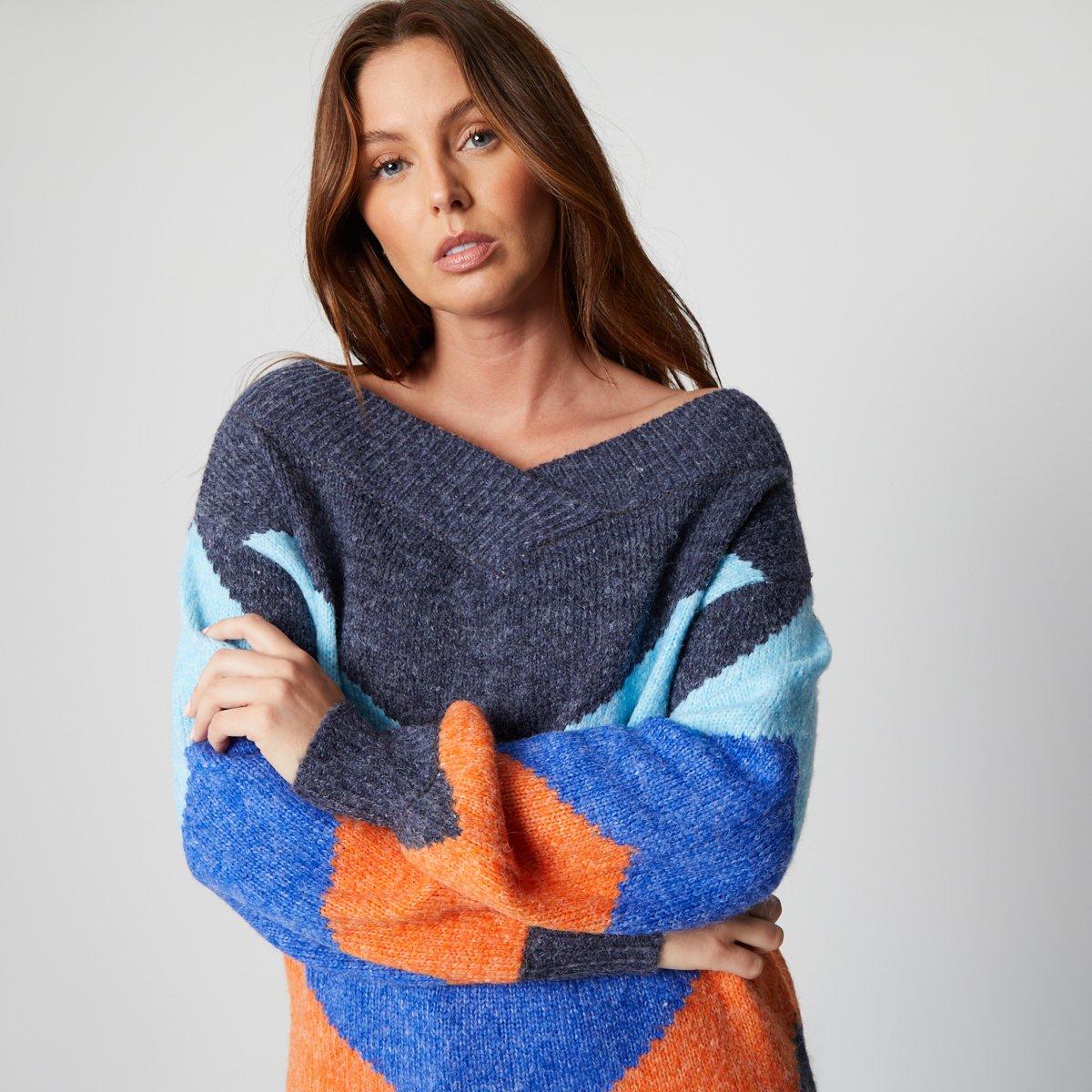 Be You Ladies Slouch Longline Jumper