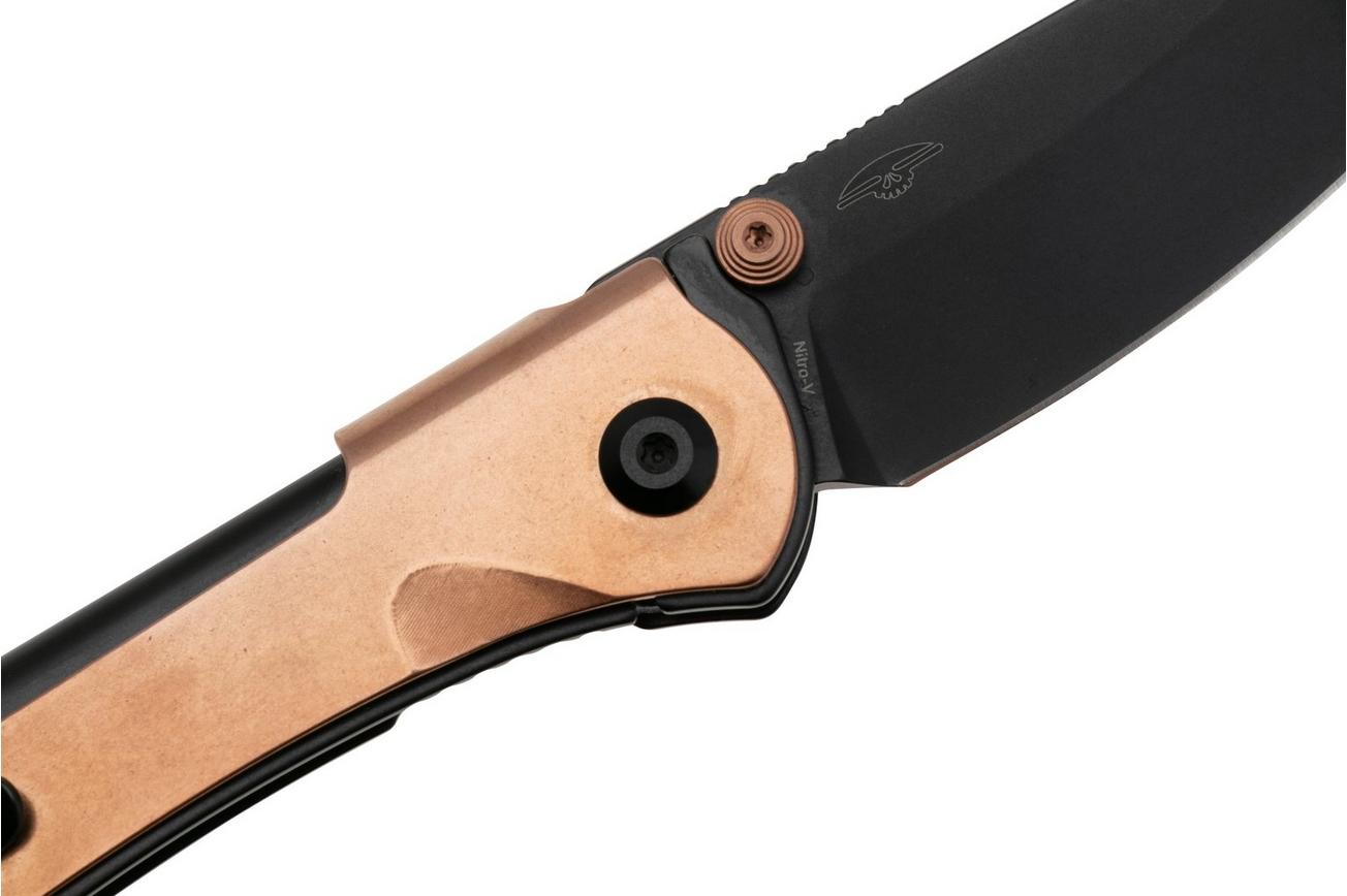 Real Steel SYLPH 7141GB, Black Nitro-V, Rose Gold Hardware zakmes, Poltergeist design