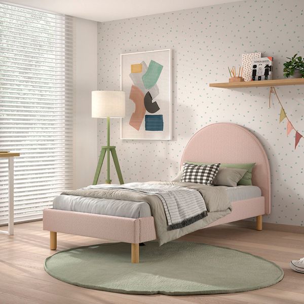 Vipack Moon Bed - 90 x 200 cm - Boucle Groen