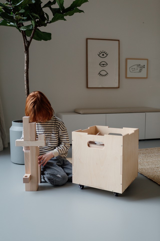 Nofred - Cube Opbevaringsboks Træ