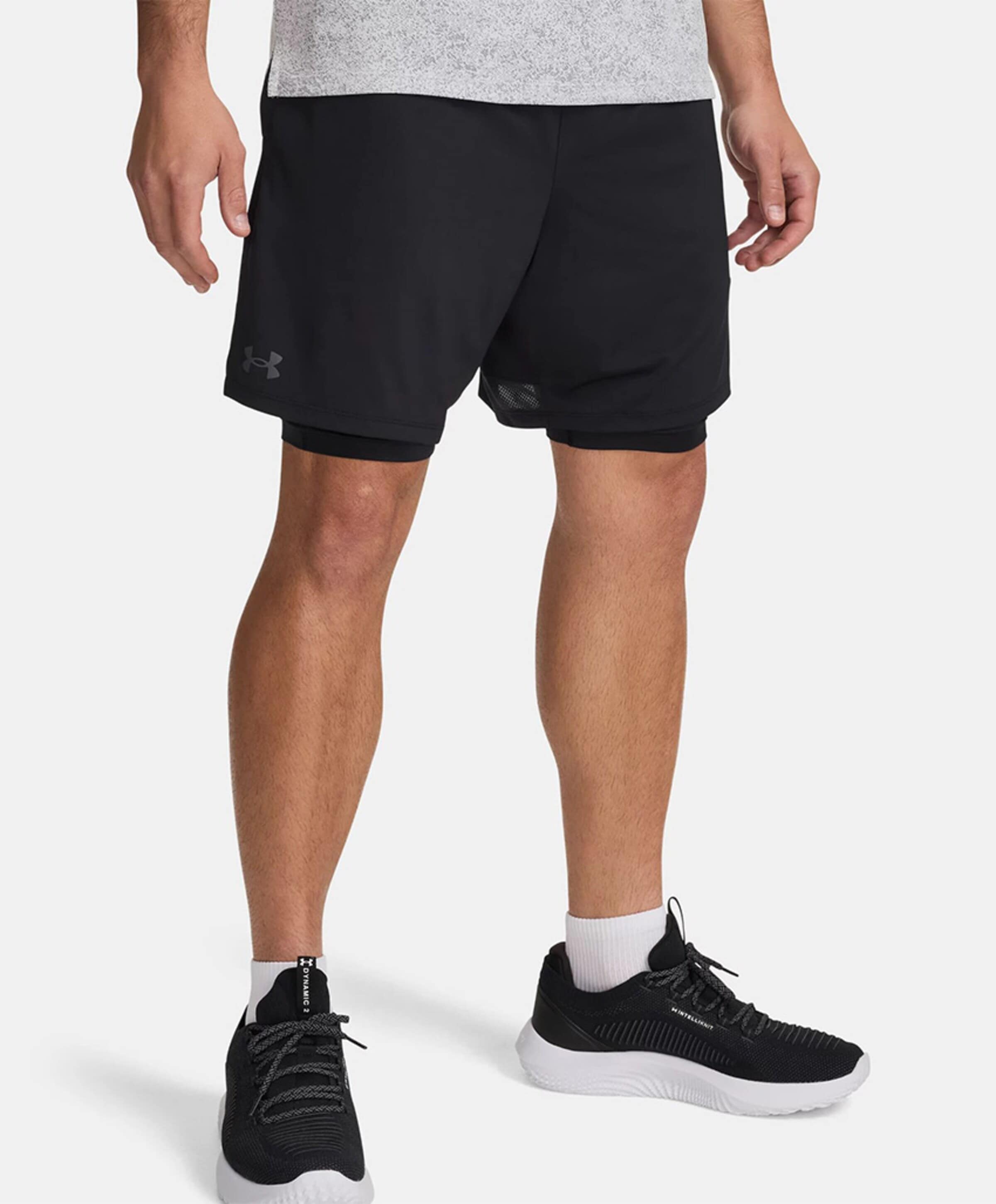 Under Armour Ua Tech Vent 2in1 Shorts-blk heren shorts zwart