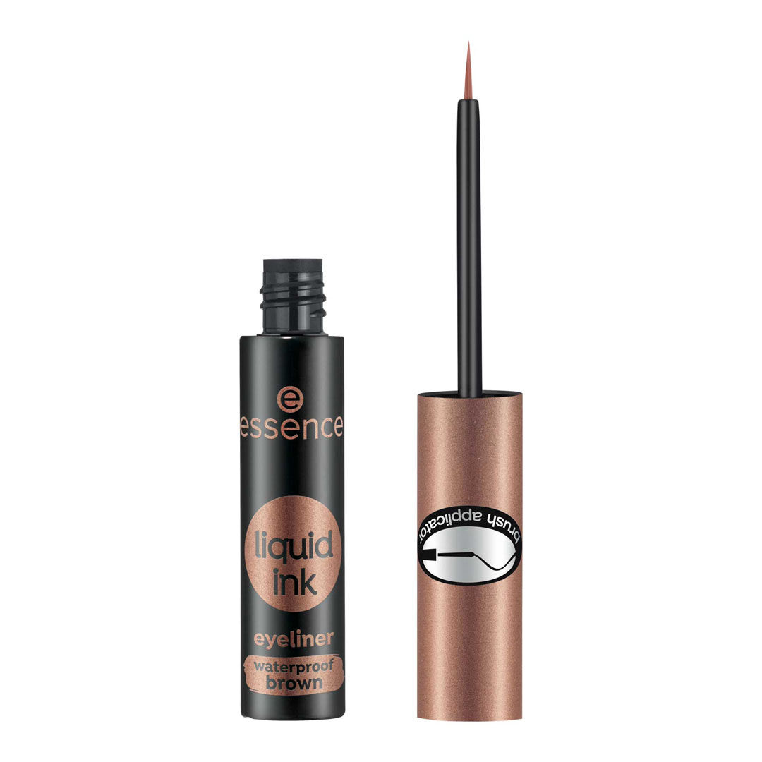 ESSENCE  Eyeliner Líquido À Prova de Água - Castanho