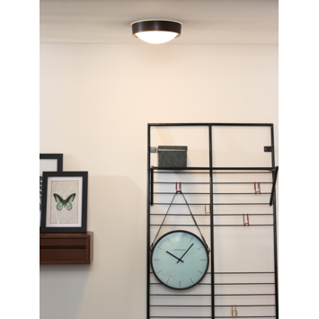 Lucide plafonnière Lex E27 ø 25 cm zwart