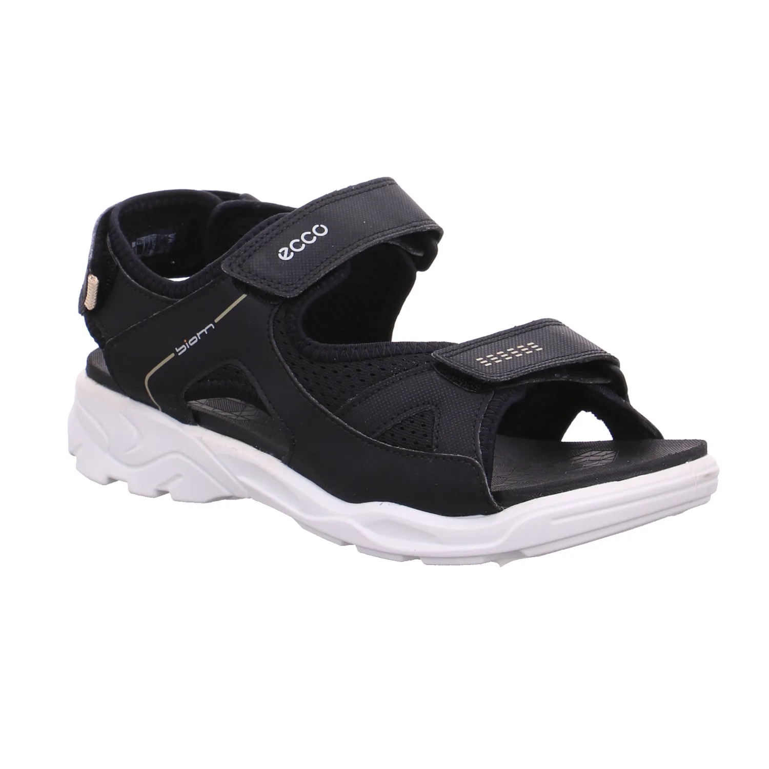 ECCO Jungen-Sandale Schwarz Lederimitat  Sommerschuh