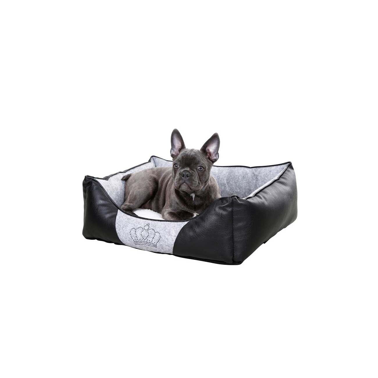 Kerbl Kuschelbett Chiara mit Strasskrone 42 cm, 32 cm, 18 cm
