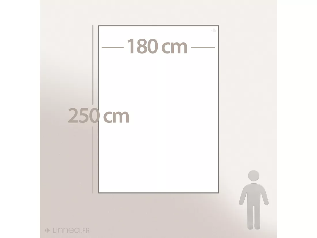 Dessus de lit 180x250 cm en coton lavé SEVILLE gris bronze