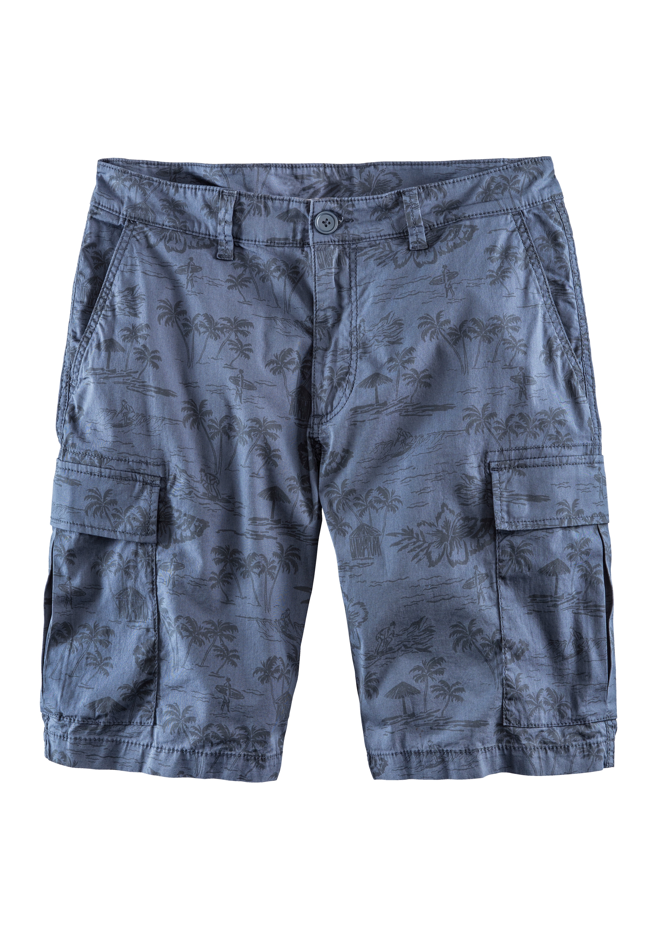 John Devin Cargoshorts  Shorts aus elastischer Baumwolle, modisch bedruckt