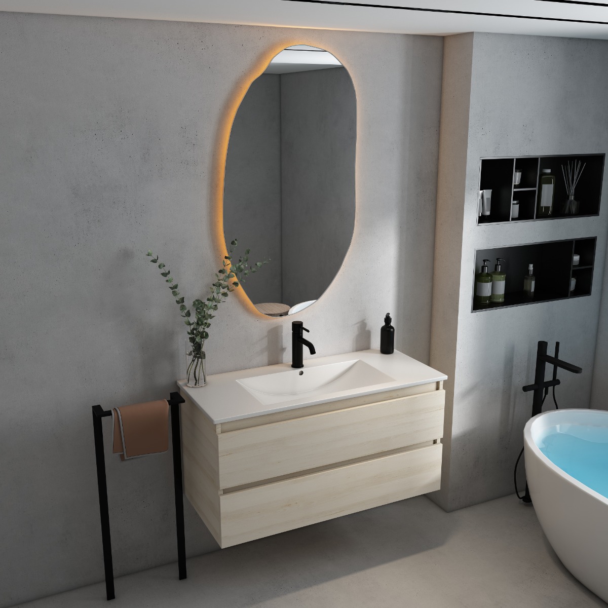 Fontana Rovigo onderkast 100cm beach eiken