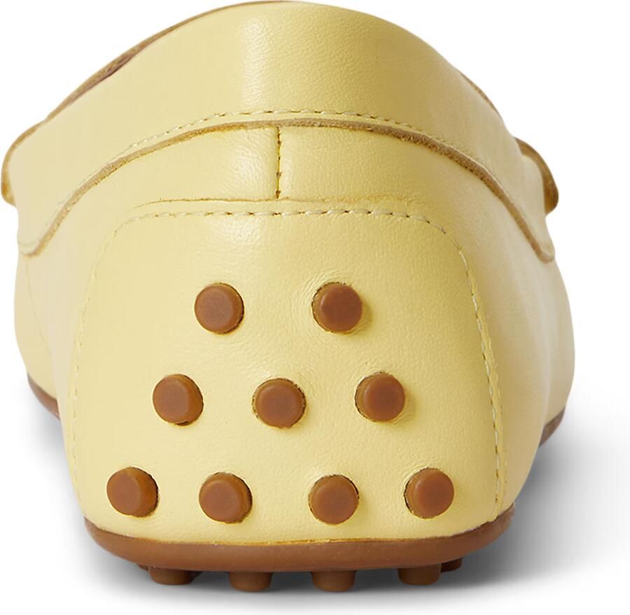 LAUREN RALPH LAUREN Loafers Dames Barnsbury Flats Driver Maat: 40 5 Materiaal: Leer Kleur: Geel