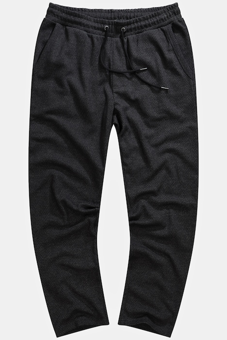 Hose, Wolloptik, Modern Straight Fit, Elastikbund, 4 Taschen, bis 8 XL