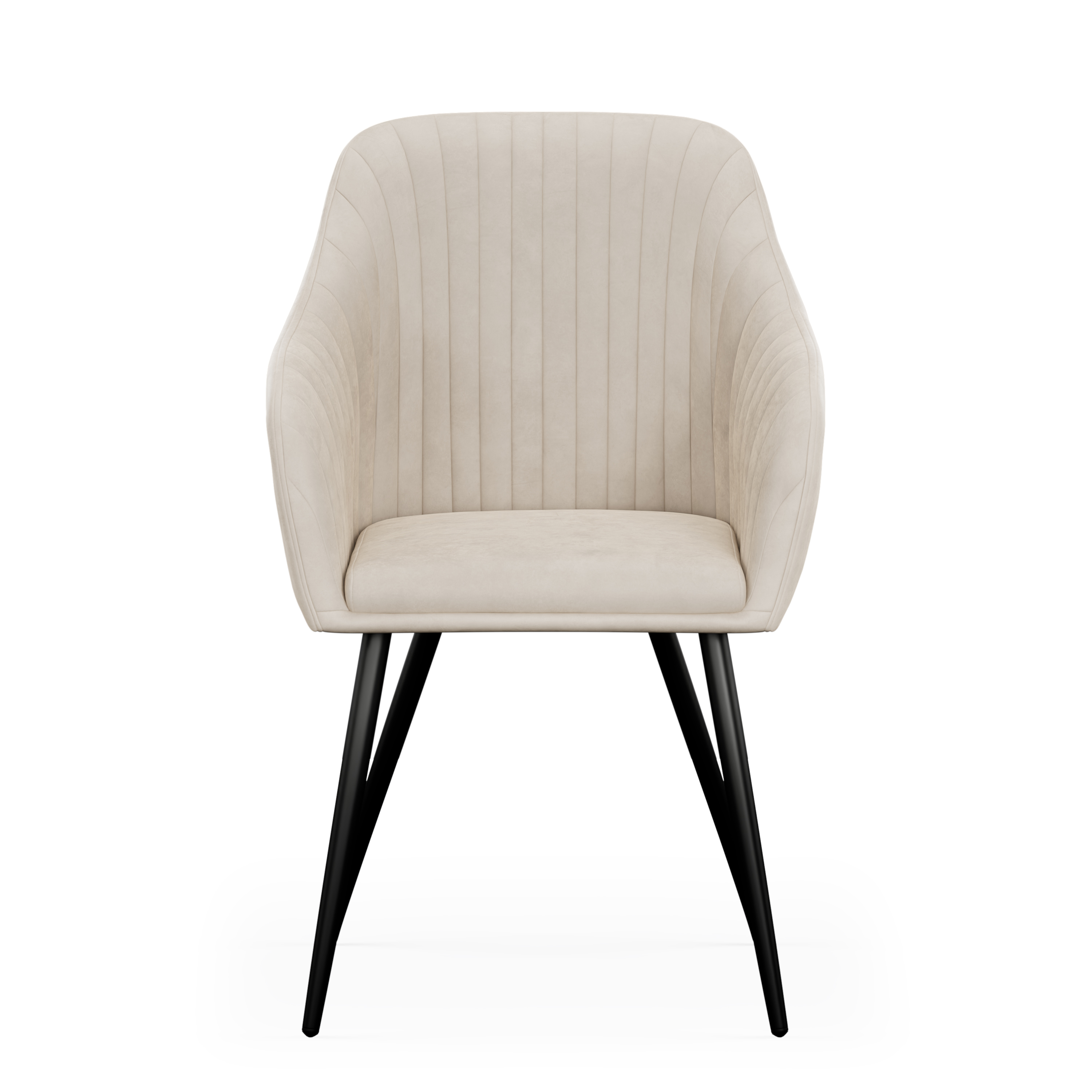 Esszimmerstuhl Samt LEE 2er Set beige