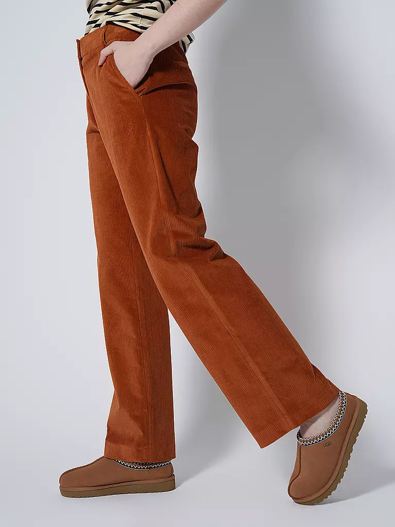 TOMMY HILFIGER Cordhose Relaxed Straight Fit orange