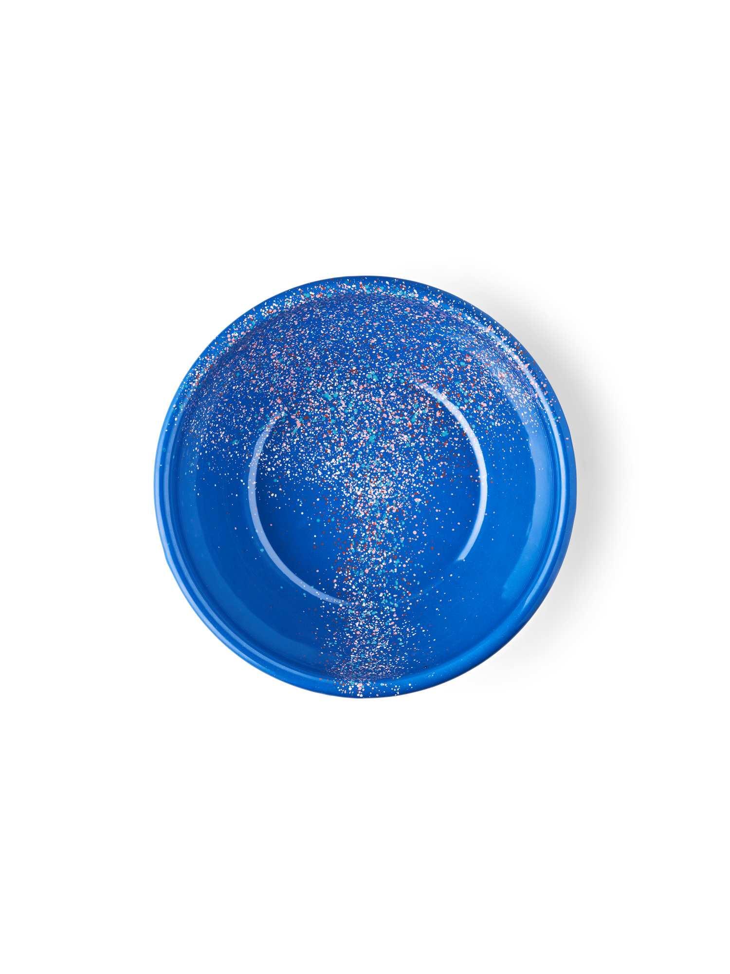 Flow Fest salatskål - blå | Emaljeret stål. Ø26 cm. | Electric Blue | Kapka