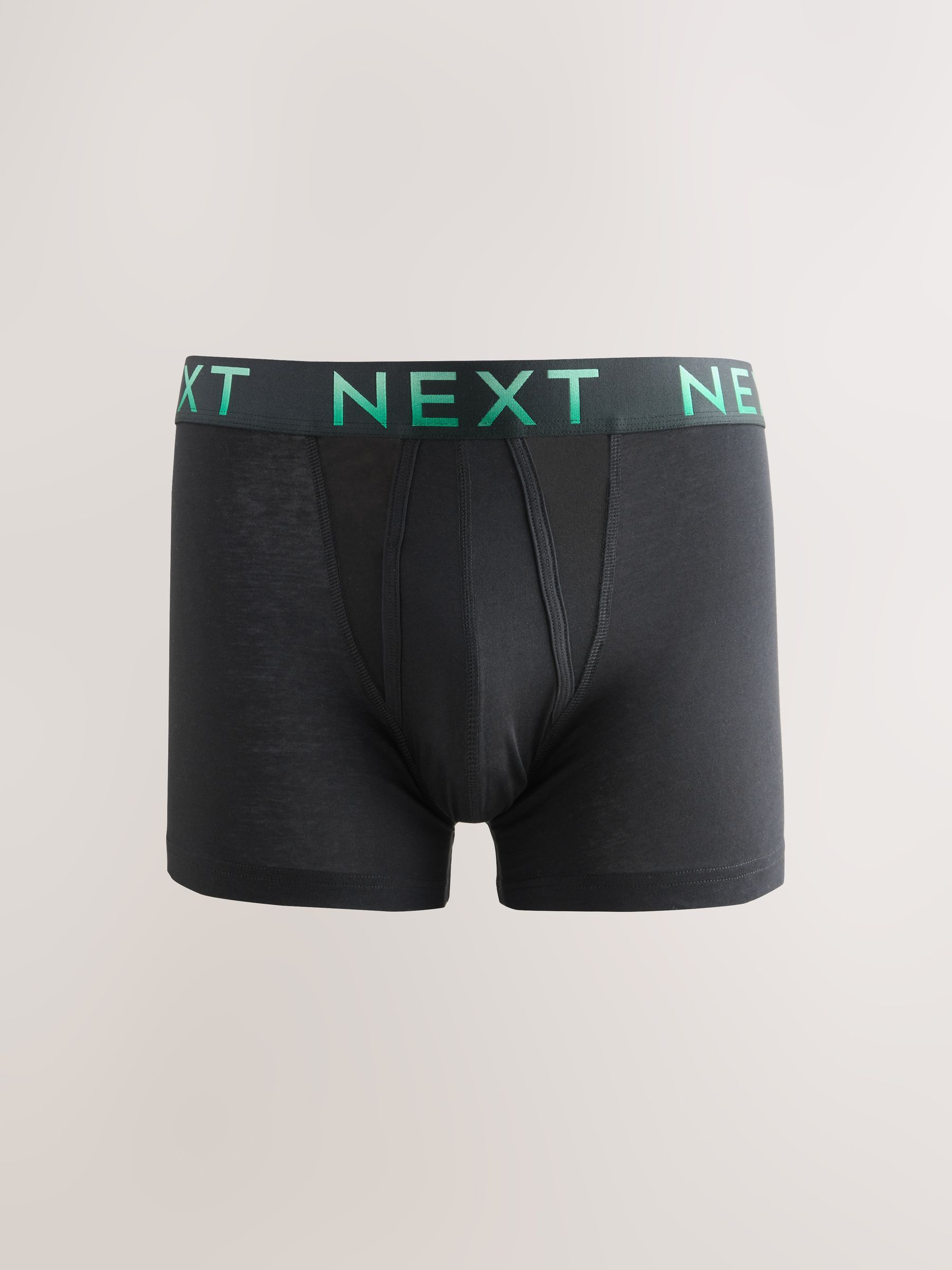 Zwarte tailleband met felgekleurde tekst in ombré - Hipster boxers van katoenrijke mix