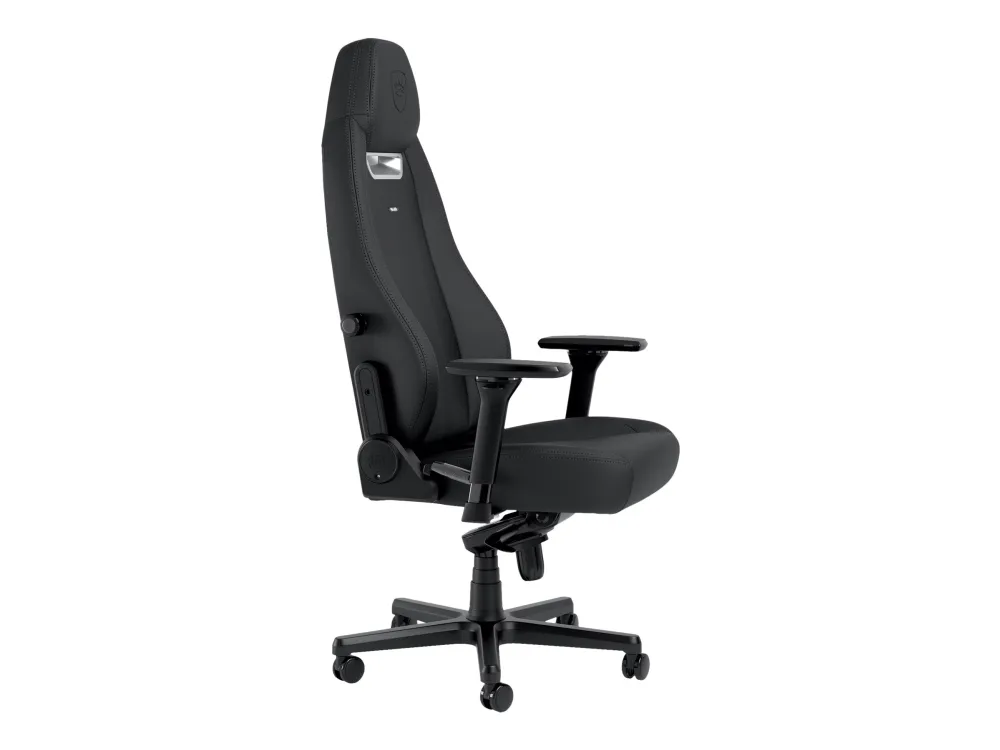 Noblechairs LEGEND - Spillestol - ergonomisk - armstøtter - T-formet - vippe - højteknologisk PU, high-tech falsk læder - sort
