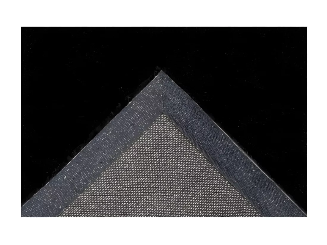 Tapis 150x80cm, design C007Y coloris noir - Confort et élégance pour votre intérieur