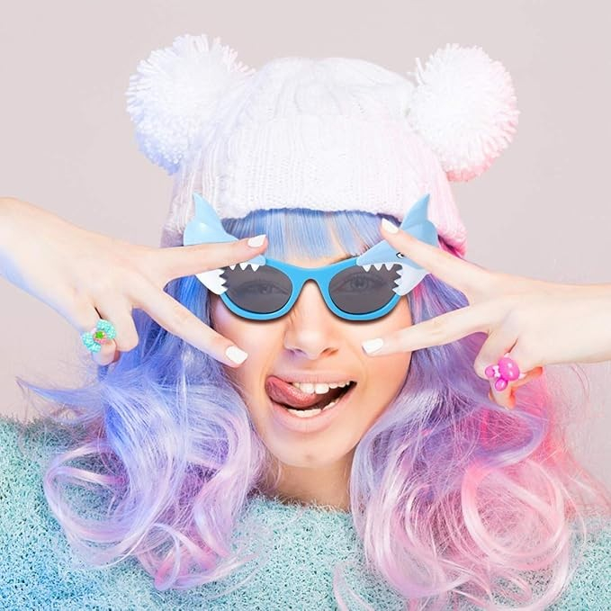 Photo Booth Sommer Brille Fotorequisite Party Sonnenbrille Verkleidungs Accessoire für lustige Bilder - Hai