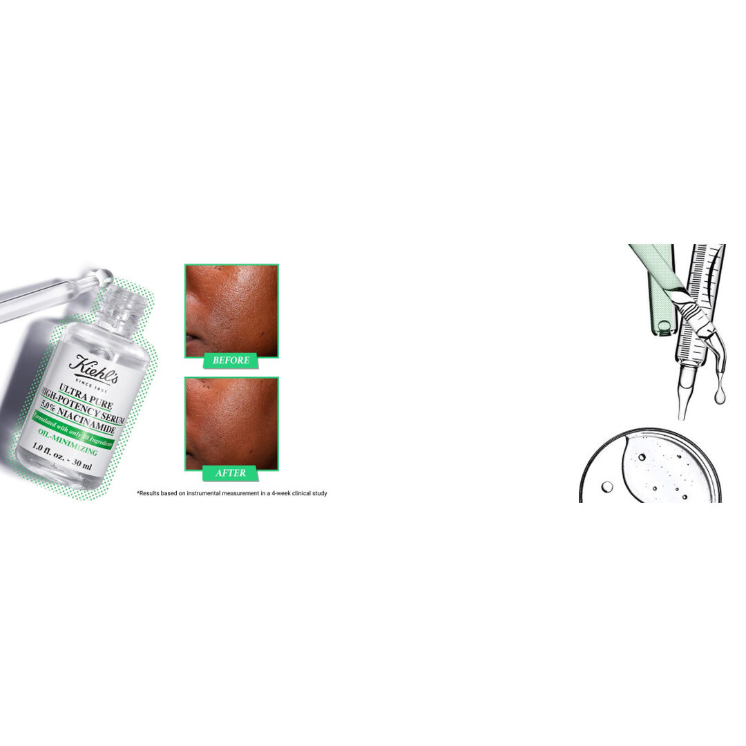 KIEHL'S Pure Serums Ultra Pure High-Potency Serum 5.0% Niacinamide - 30ml