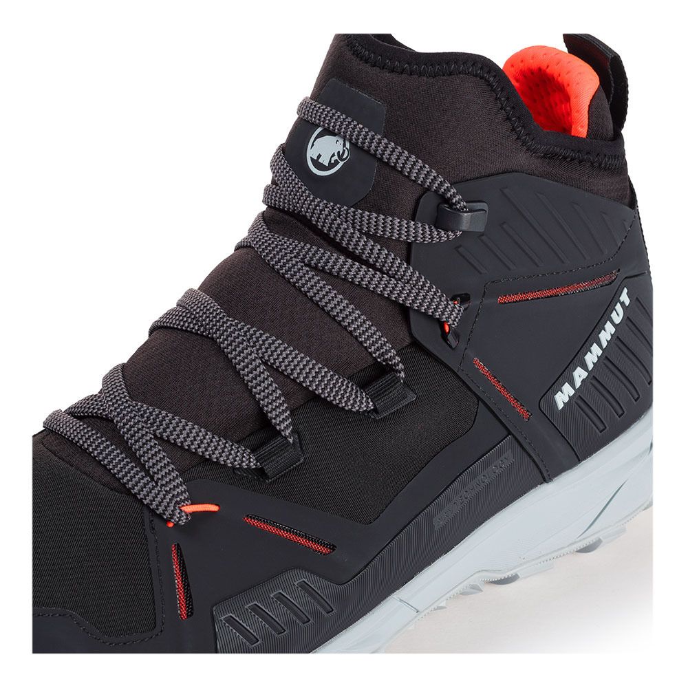 Mammut SAENTIS PRO WP - Chaussures de randonné Homme black/vibrant orange